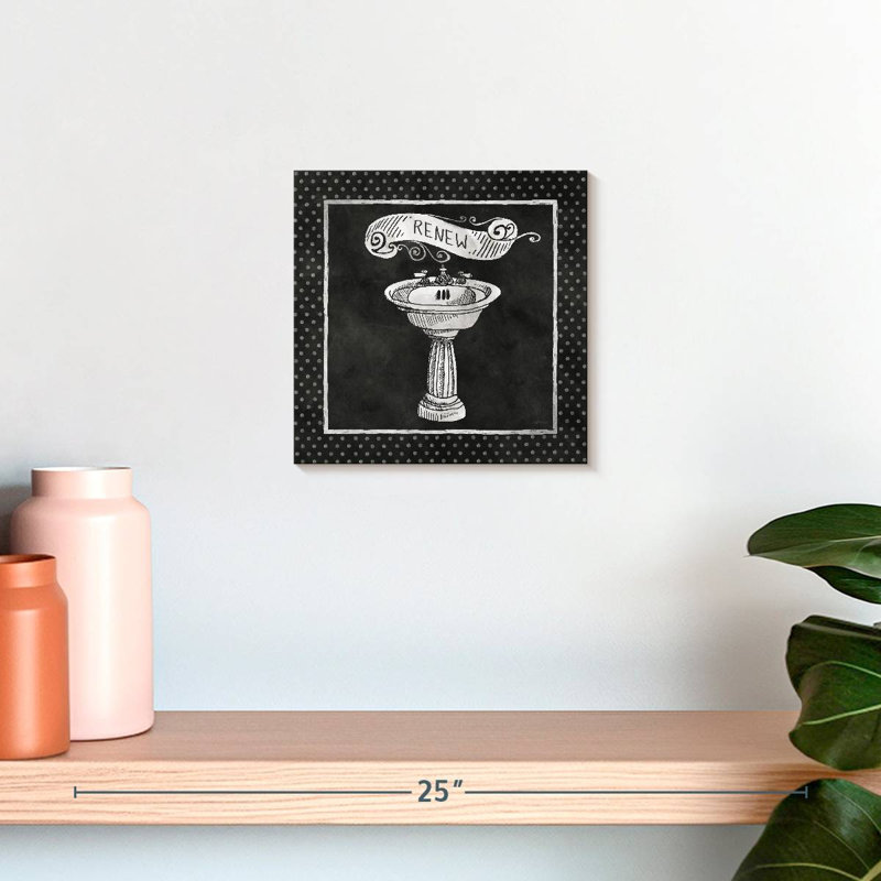 Renouvellement du bain tableau noir Kerner, H 10 po x l 10 po