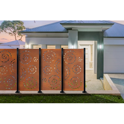 Steel Spiral Decorative Panel by OUTDECO