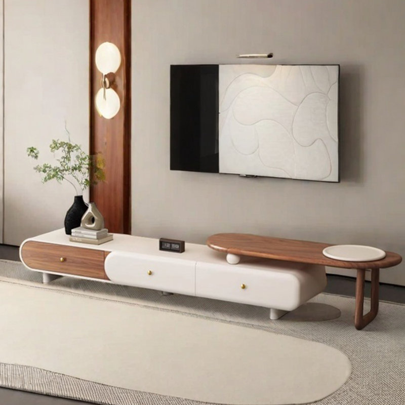 Simple design solid wood TV cabinet