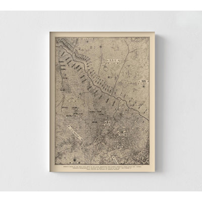 Final Drive Of Allies - WWI - Reynold 1921, Historical Poster Print, First World War Map Educational Decor, War Wall Decor, History Gift 42X56"
