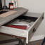Bureau d'ordinateur de coin, finition brune