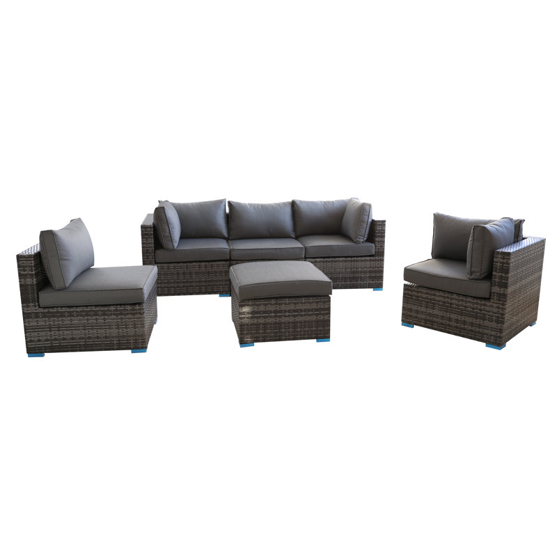 Gwennaelle 5 - Person Conversation Set, Nature, Grey