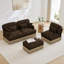 Canapé en L 100 po Chenille Modern