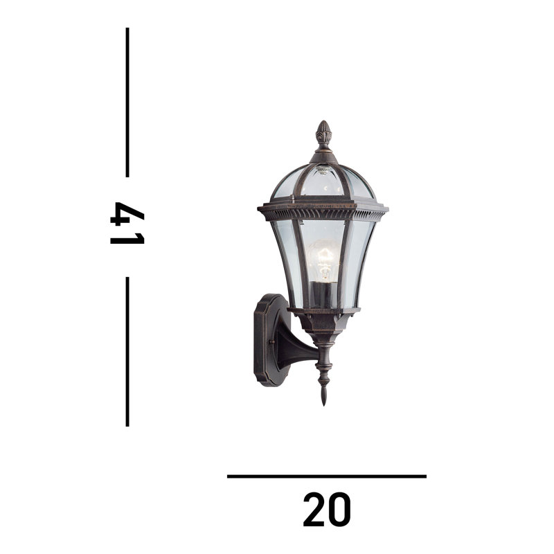 Carswell 40.5cm H Outdoor Wall Lantern