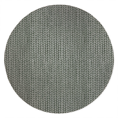 Chevron Feather Non-Slip Outdoor Rug