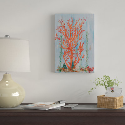 «Painterly Coral II», reproduction sur toile