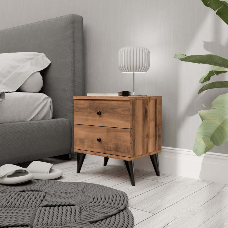 Eck Nightstand, Brown