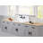 Kingston Brass Arcticstone Solid Surface White Stone Apron-Front 2-Hole Single Bowl Top-Mount Kitchen Sink-138767191