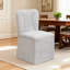 Chaise rembourrée confortable en lin sans accoudoirs avec siège rembourré-868866130