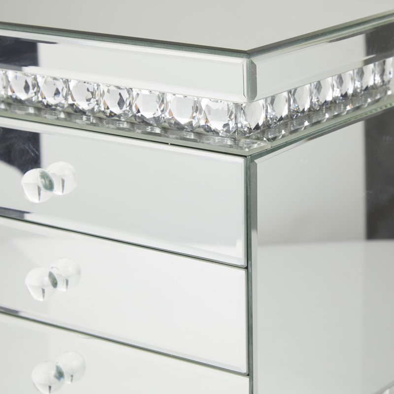 Glass Jewellery Box + Drawers
