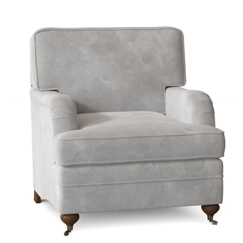 Heather Armchair, Bella White Performance Velvet