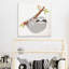 «Grey Sloth», peinture sur toile tendue-495968430