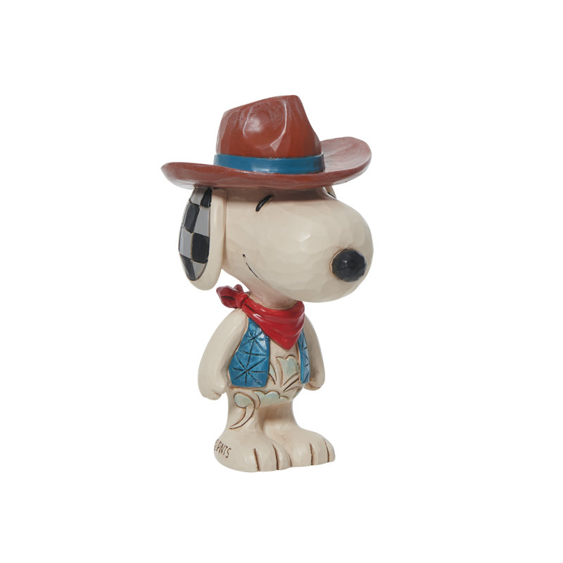 Peanuts by Jim Shore Snoopy Cowboy Mini Figurine 3.4in H
