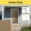 Modern Exterior Fibreglass Entry Front Door Metallic Finish With Complete Vinyl Frame-114794604-114794605