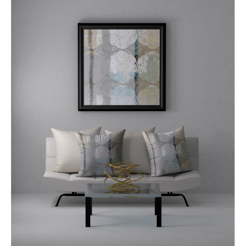 Abstract Reversible Throw Pillow, 20" x 20"