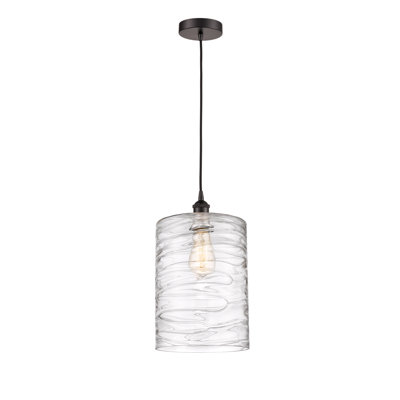 Luminaire suspendu cylindrique simple à 1 lumière Karon