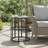Ceramic Tile Side Table with Powder Coated Iron Frame