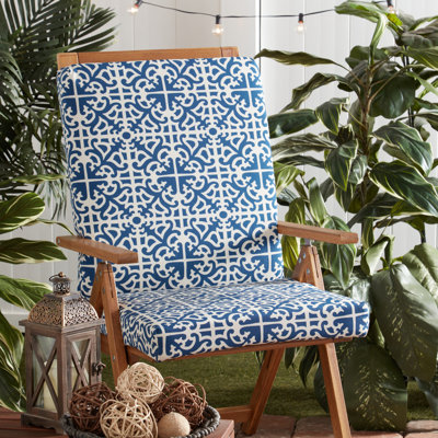 Coussin de chaise de salle à manger à haut dossier