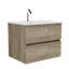 Meuble-lavabo mural 24 po avec lavabo en céramique et tiroirs à fermeture en douceur Postwick-122359571
