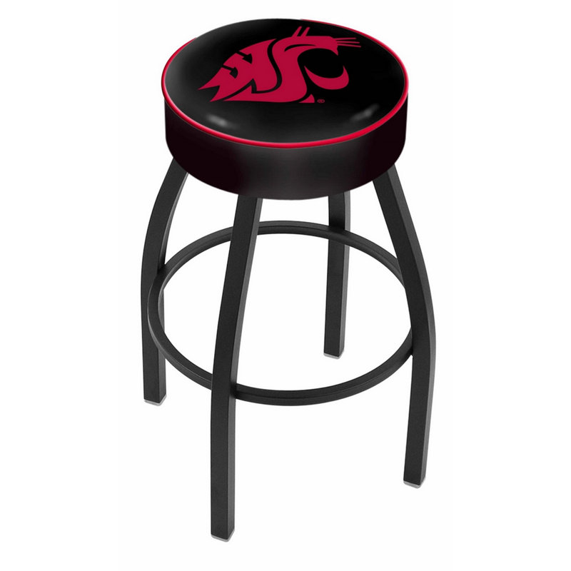 Tabouret de bar et de comptoir NCAA, Washington State, Noir, Tabouret de bar (assise de 30 po de hauteur)