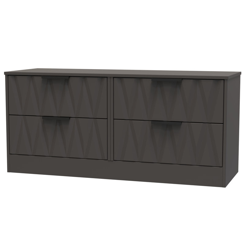 Besmir 4 Drawer Bed Box (Ready Assembled), Graphite