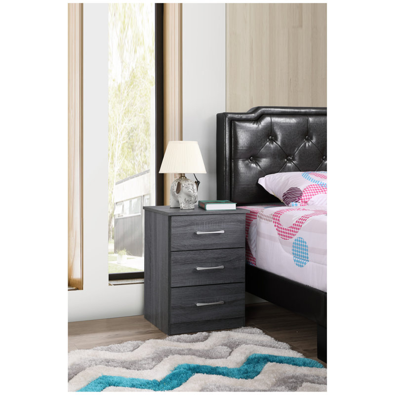 Chic Gray Nightstand