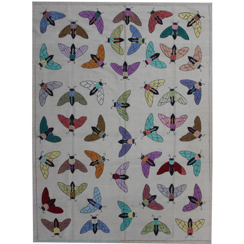 Zaanstad Rectangle 171 cm x 225 cm Wool Hand Woven Area Rug