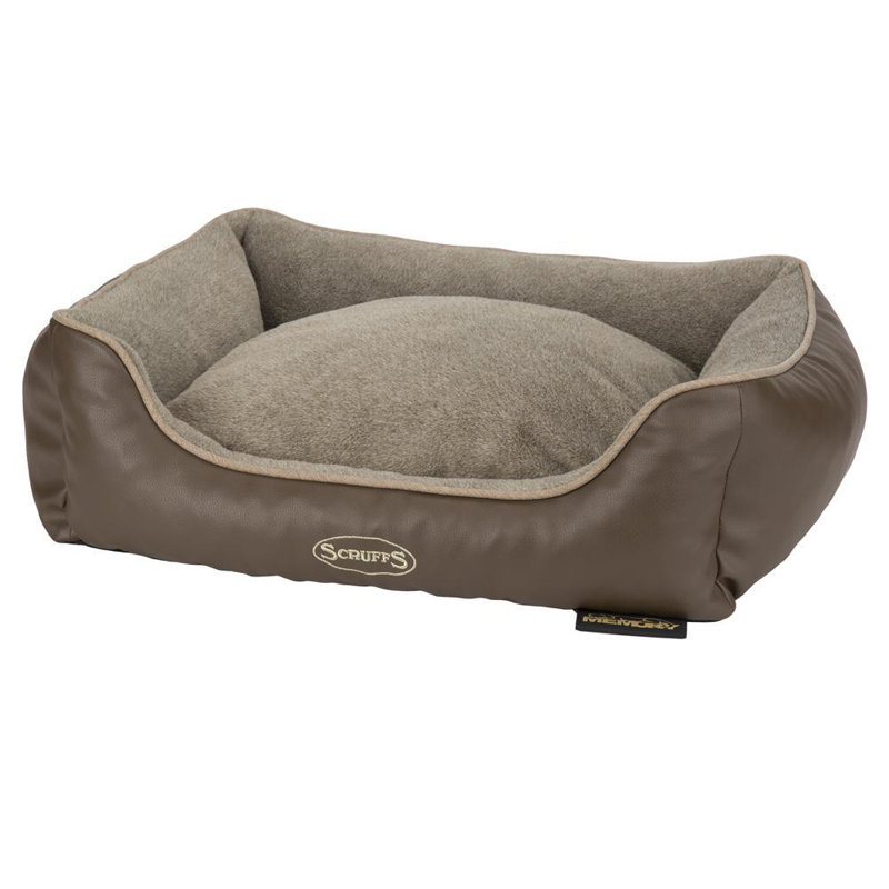 Chateau Orthopedic Polyester Pet Bed, Latte, 17cm H x 60cm W x 50cmD