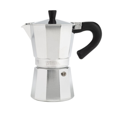 Primula's Classic Aluminum Moka Pot Stovetop Espresso Maker, 6-cup, Chrome -  PES-3506