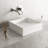 Starr 15" L x 15" W x 5" H Matte White Handmade Square Vessel Bathroom Sink