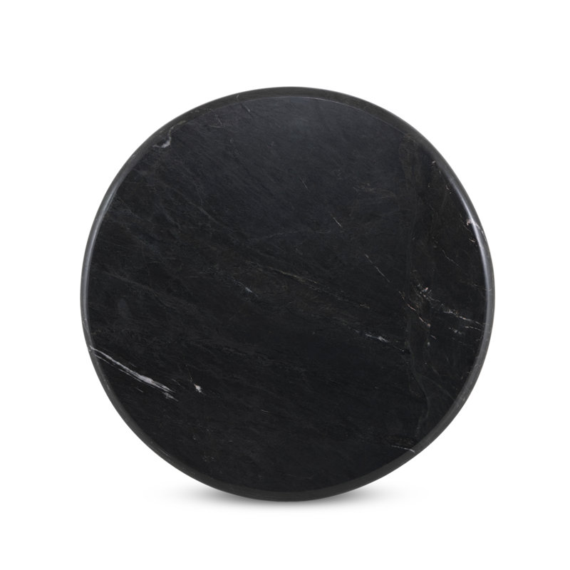 Oranda Marble End Table, Black