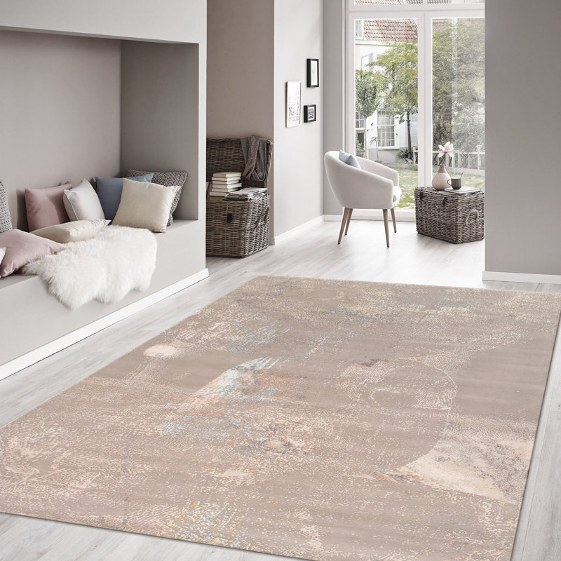 Hand Knotted Abstract Indoor Rug