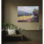 Chalets dans la vallée - reproduction d'art sur toile-691545362-692041167