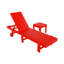 Chaise longue inclinable 77,6 po en poly-87829584