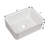 16"x12" White Ceramic Rectangular Bathroom Sink