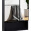 Black Bathroom Cabinet With Double Doors And Practical Internal Storage Shelves, Modern Feature Useful Fixture