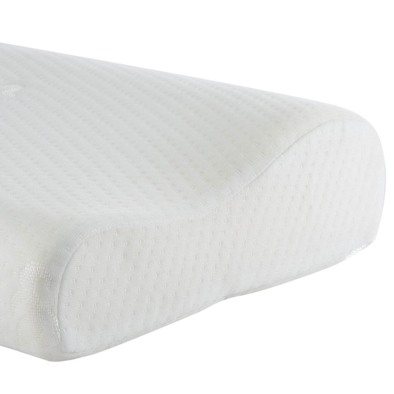 Home Détails Oreiller en mousse à mémoire de forme 12 x 20 | Soutien cervical du cou | Coussin orthopédique | Conception ergonomique pour soulager la douleur