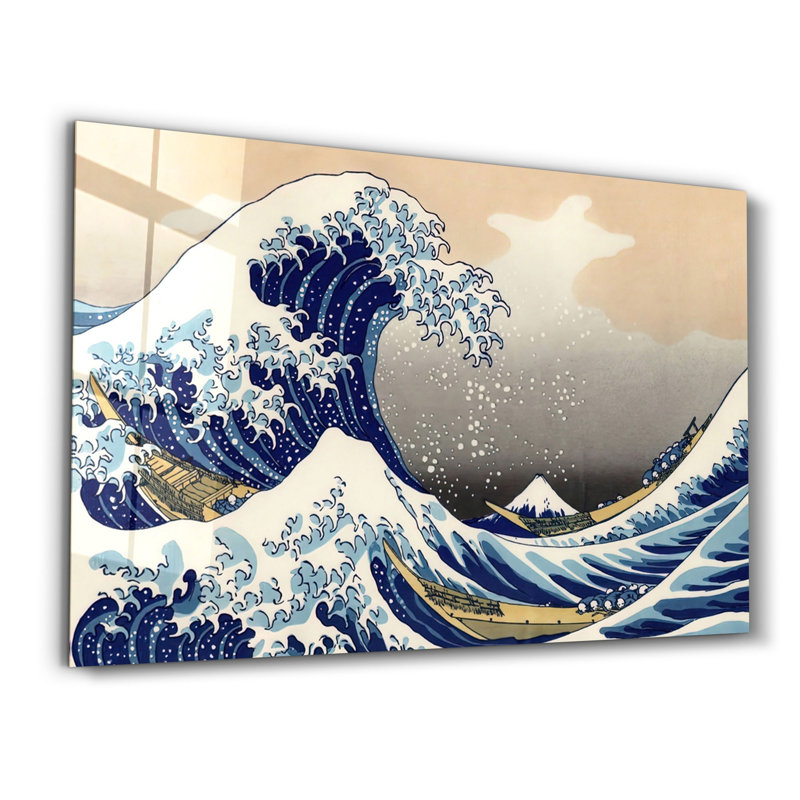 Peinture murale élégante en verre trempé 18,1 po x 28,3 po | 100% verre trempé, épaisseur: 0,16 pouce | Imprimé UV pour des couleurs éclatantes et une durabilité | Parfait pour la décoration intérieure et l'esthétique moderne