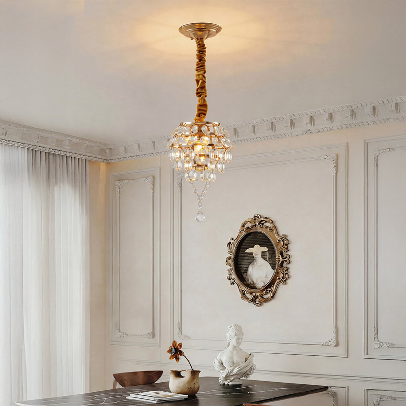 1 - Light Natural Dome Pendant