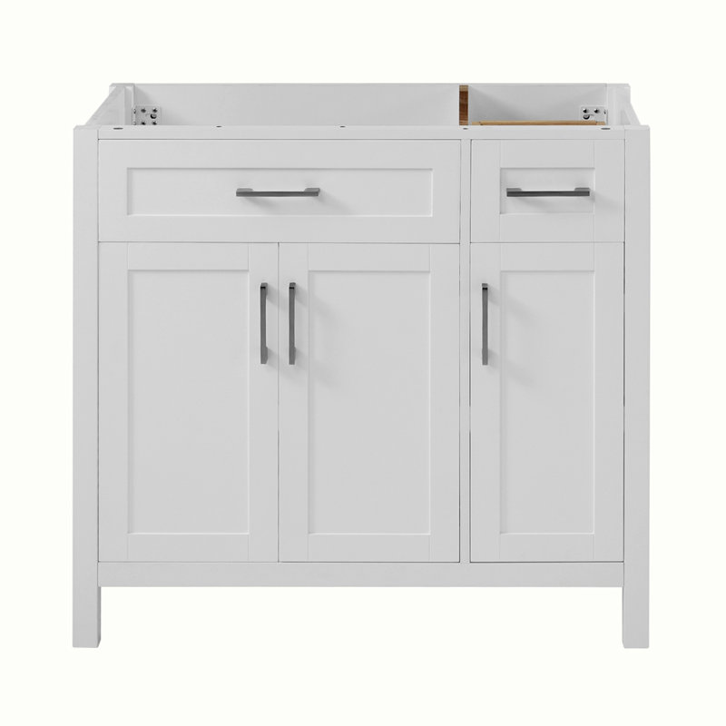 Meuble-lavabo de salle de bain sans lavabo, Blanc