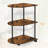 Semicircular Side Table - Brown