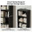 79.7"H 6 Shelf Bookcase With 2 Adjustable Shelves-1005725399
