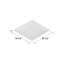 Assiette plate carrée en mélamine 10,5 po Grove-14979412