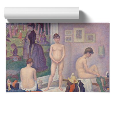Models by Georges Seurat - No Frame Painting