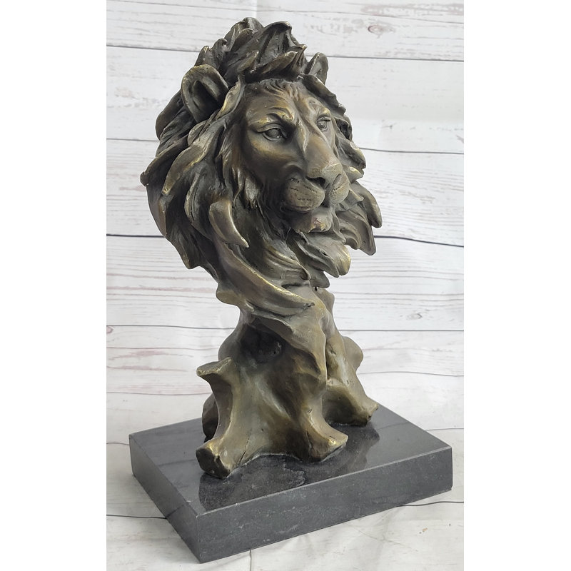 Buste de lion mâle Makanda