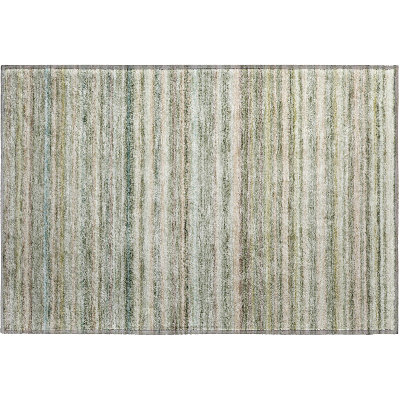 Premium Machine Washable Cerrito AMF598 Sage Rug, Rectangle 1'8" x 2'6"
