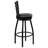 Lomonaco Ladder Back Swivel Metal Barstool with Vinyl Upholstered Seat-33495675-94595984