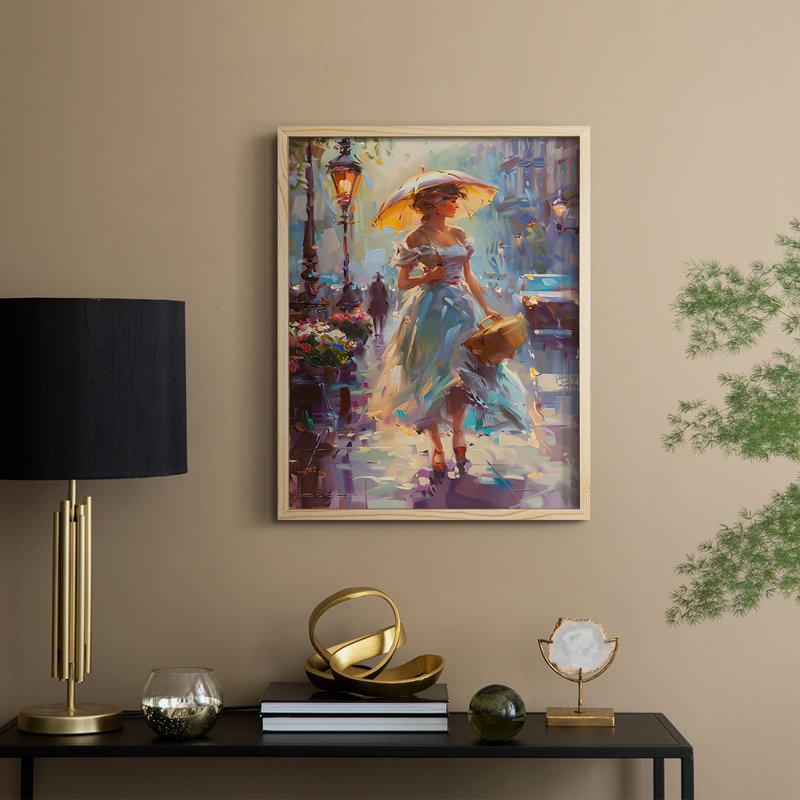 «WOMEN Series DCCDXCIX», reproduction encadrée - bois massif, Naturel, H 11 po x l 9 po