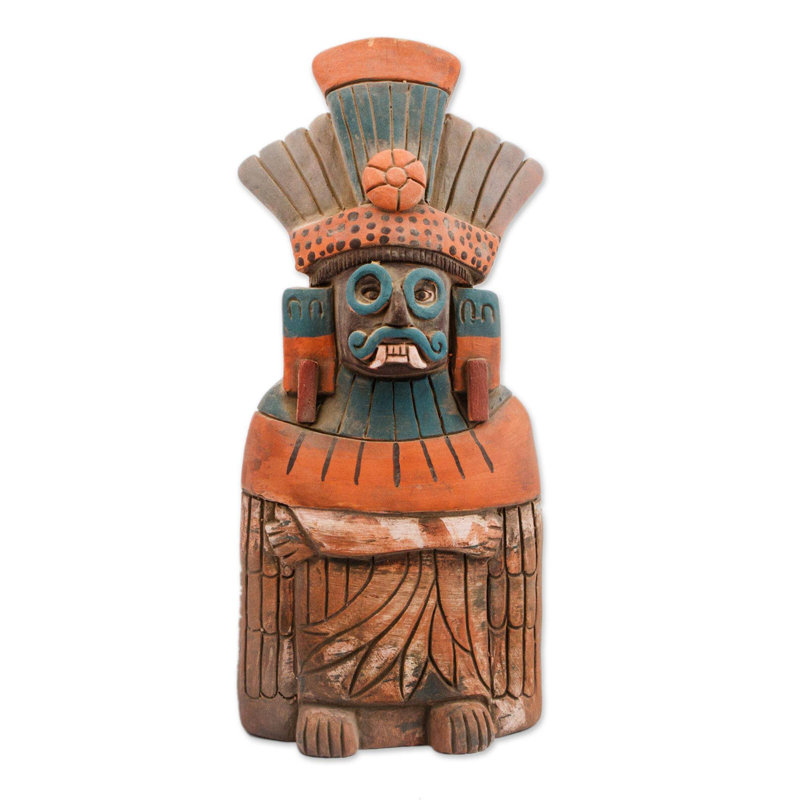 Sculpture en céramique Flavil Mighty Tlaloc