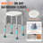 Shower Chair for Inside Shower, Adjustable Height Shower Stool